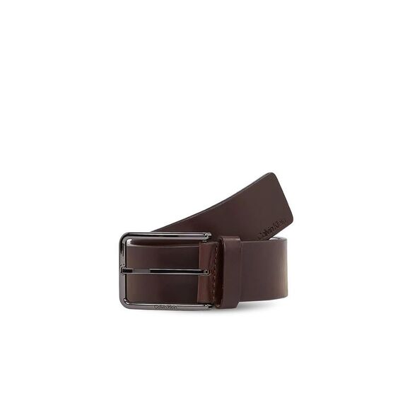 calvin klein brown leather belt